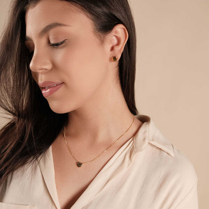 HEART EARRING GOLD