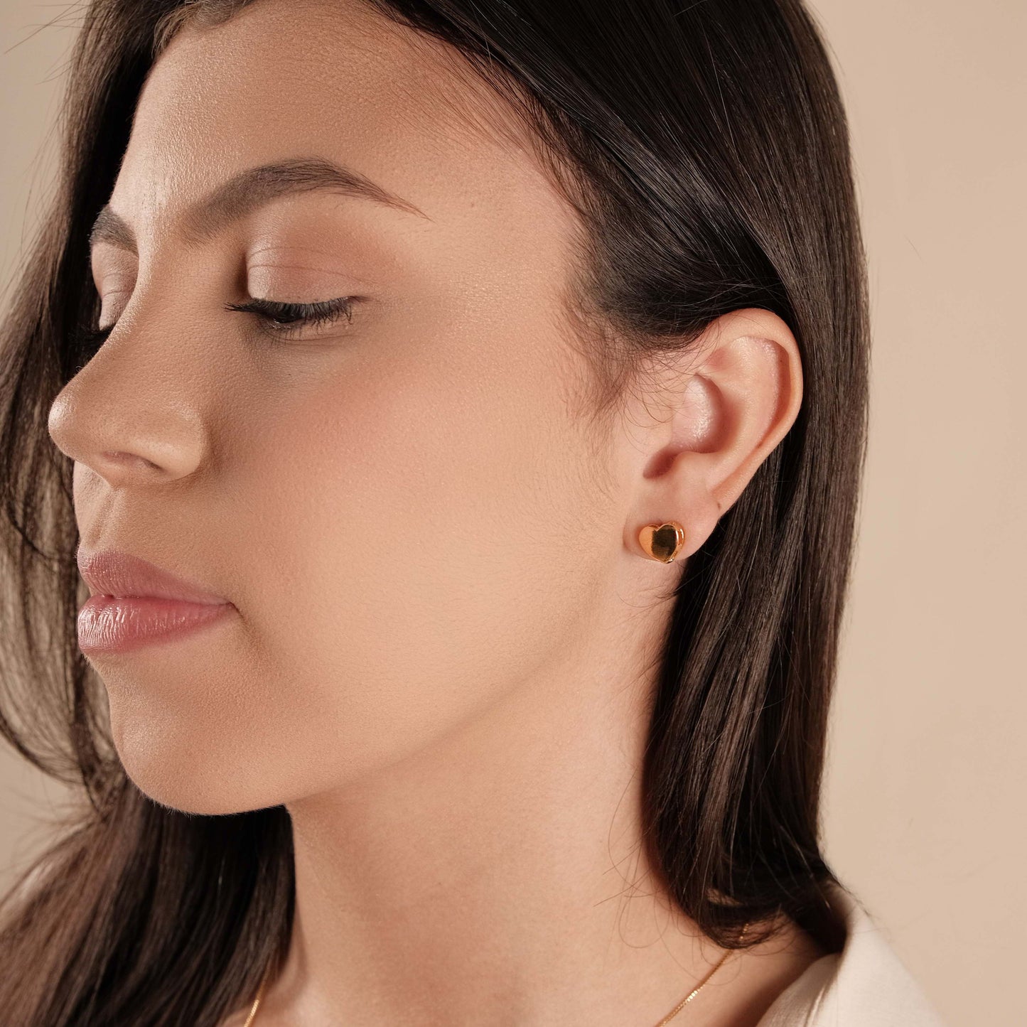 HEART EARRING GOLD
