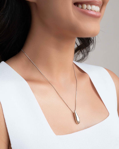 DROP NECKLACE SILVER