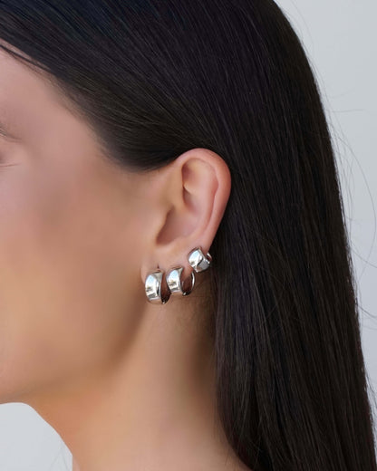 ORLA HOOPS SILVER SMALL