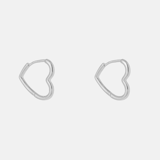 BELLA HOOPS MEDIUM SILVER
