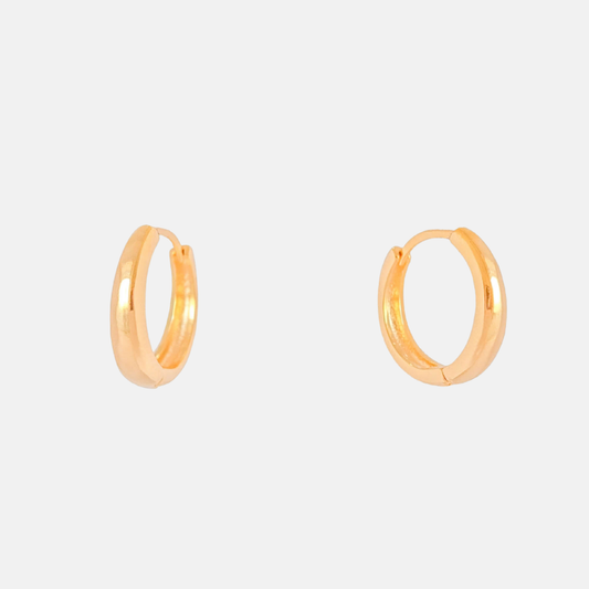 AREIA HOOPS MEDIUM GOLD