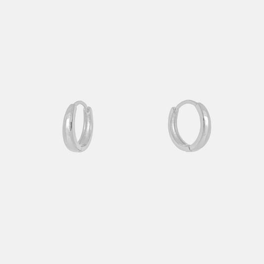 AREIA HOOPS SMALL SILVER