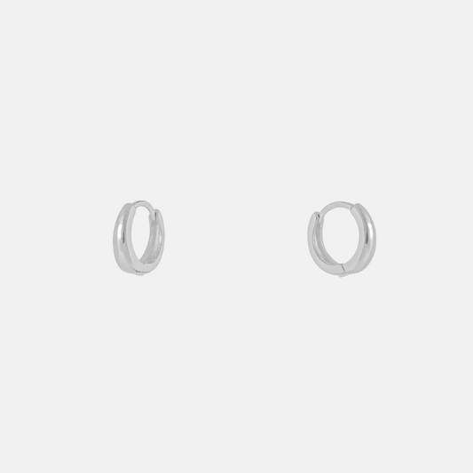 AREIA HOOPS MINI SILVER