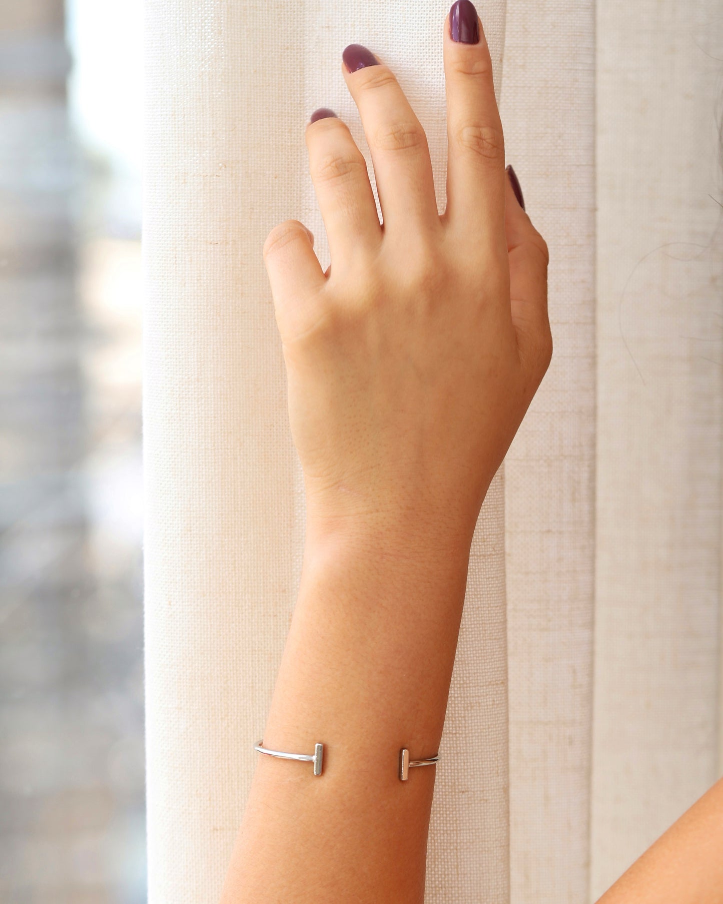 HERMS BRACELET SILVER